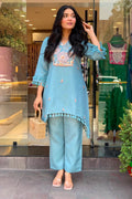 Women’s Cotton Printed Kurti – Blue