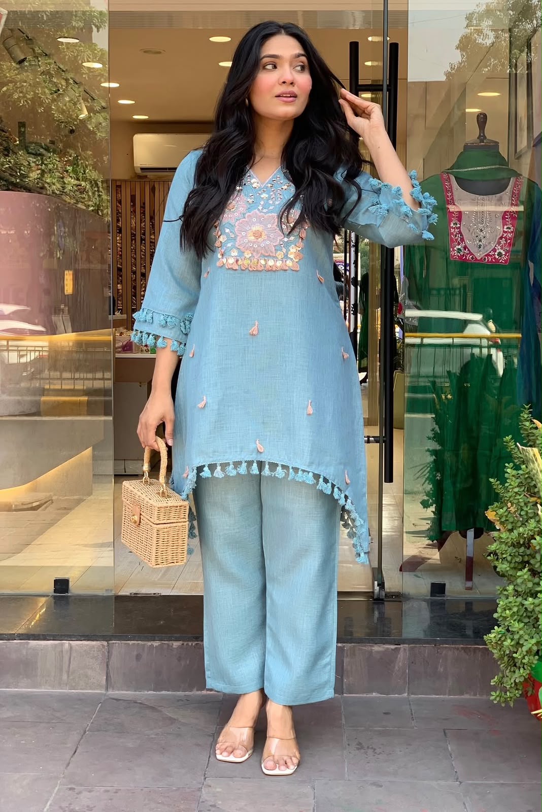Women’s Cotton Printed Kurti – Blue