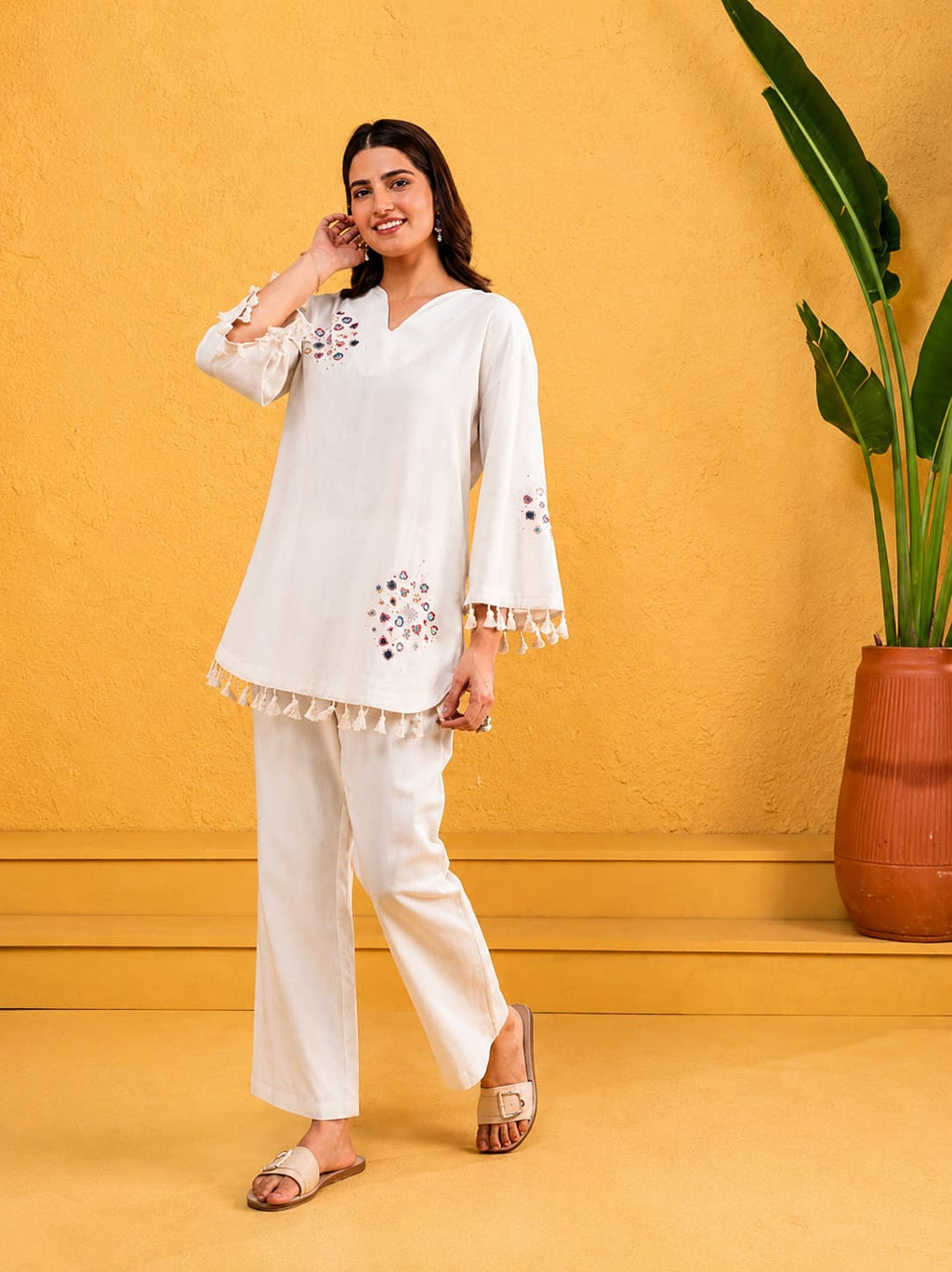 White Co-ord set for women