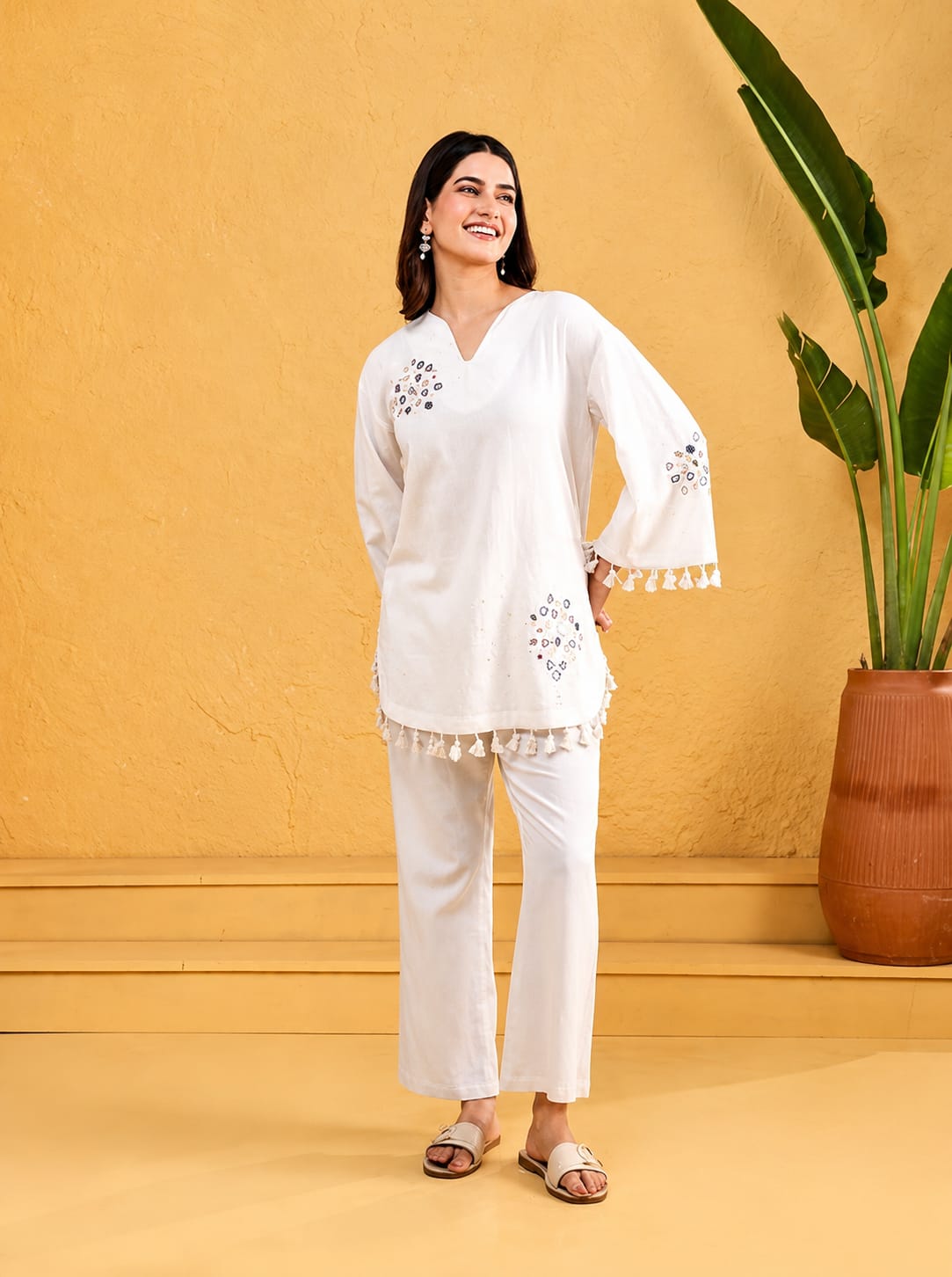 White Co-ord set for women