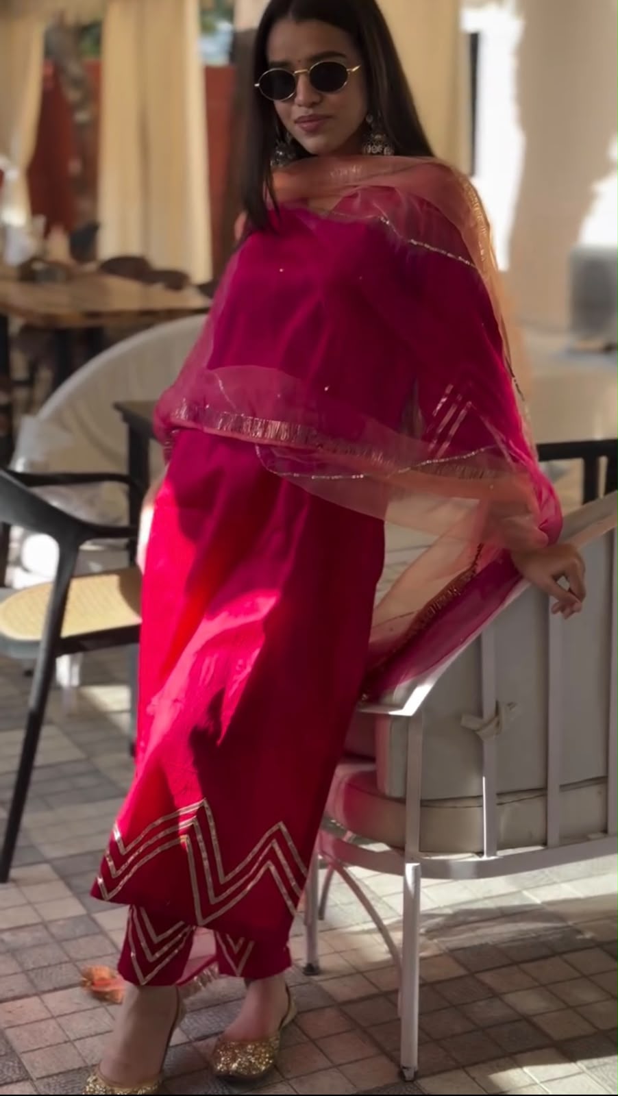 Elegant Ethnic Kurti Set with Dupatta