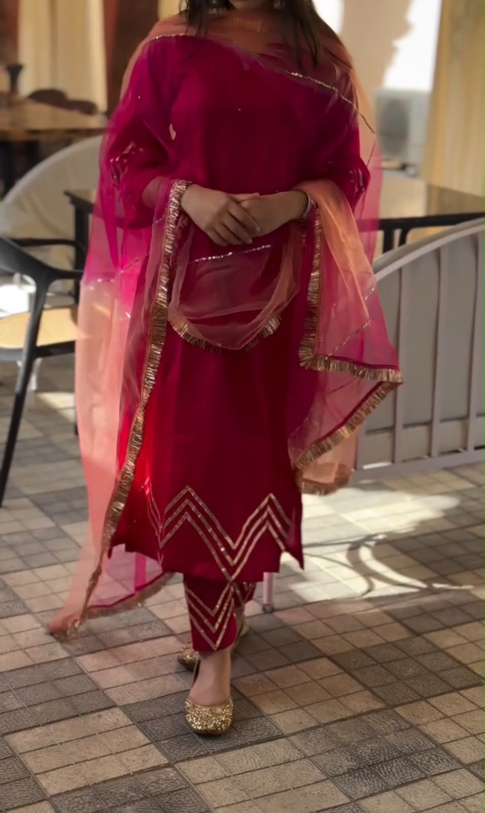 Elegant Ethnic Kurti Set with Dupatta