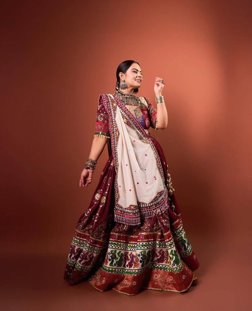 Royal Maroon Special Designer Chaniya Choli Set